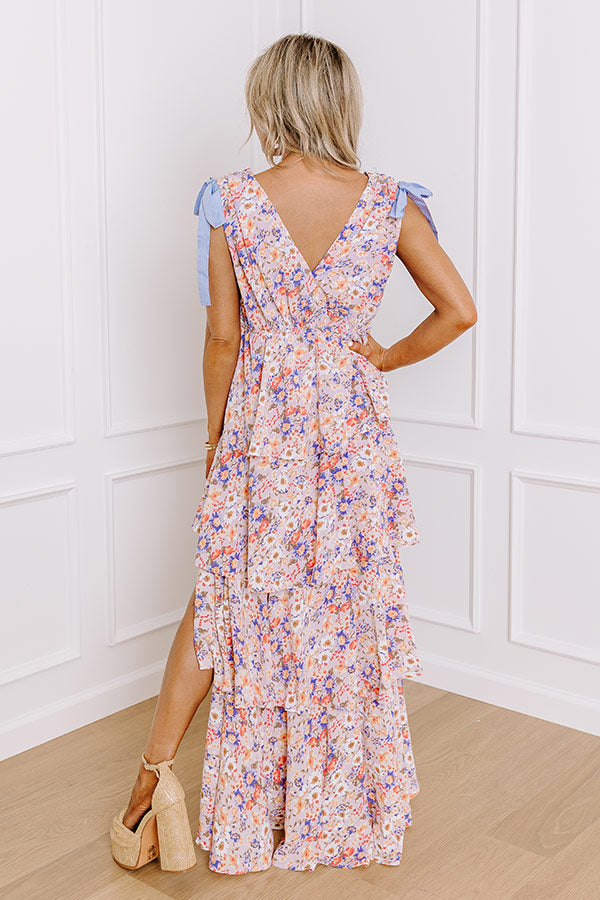 Gleeful Garden Tiered Maxi Dress Image - 4