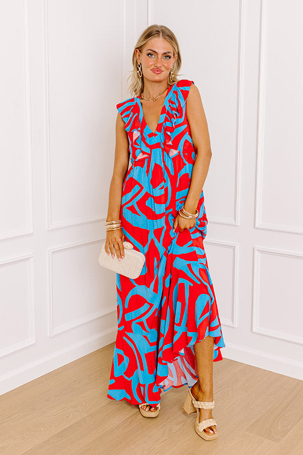 Lively Laughs Maxi Dress Image - 1