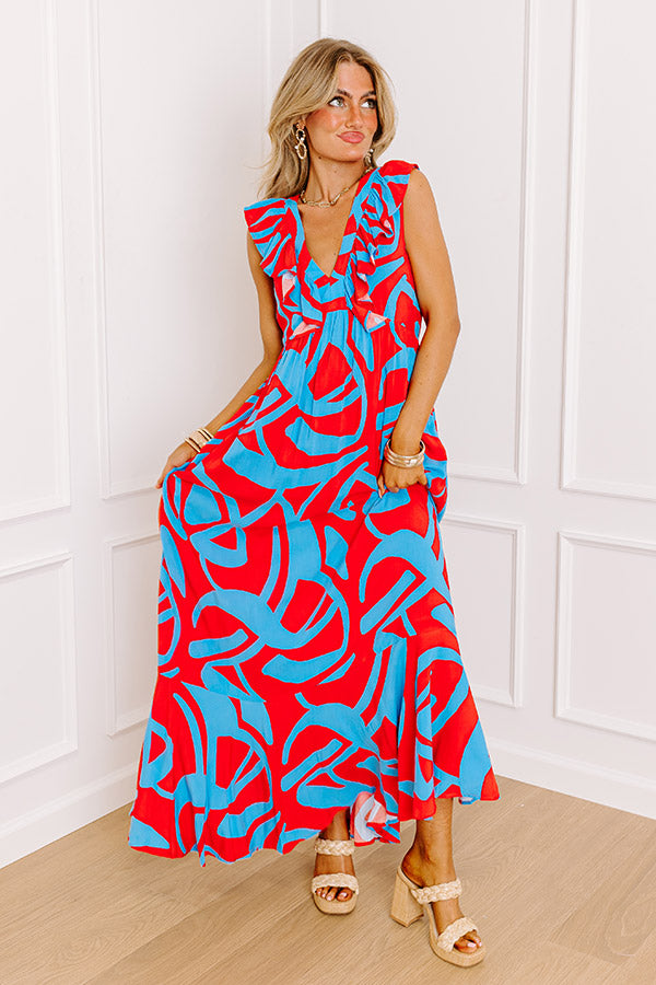 Lively Laughs Maxi Dress Image - 5