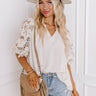 Boho Love Linen-Blend Shift Top in Light Oatmeal Image - 1