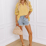 Boho Love Linen-Blend Shift Top in Primrose Yellow Image - 1