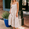 Driving To The Coast Stripe Midi in Oatmeal Image - 1