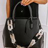 Uptown Cafe Faux Leather Tote in Black Image - 1