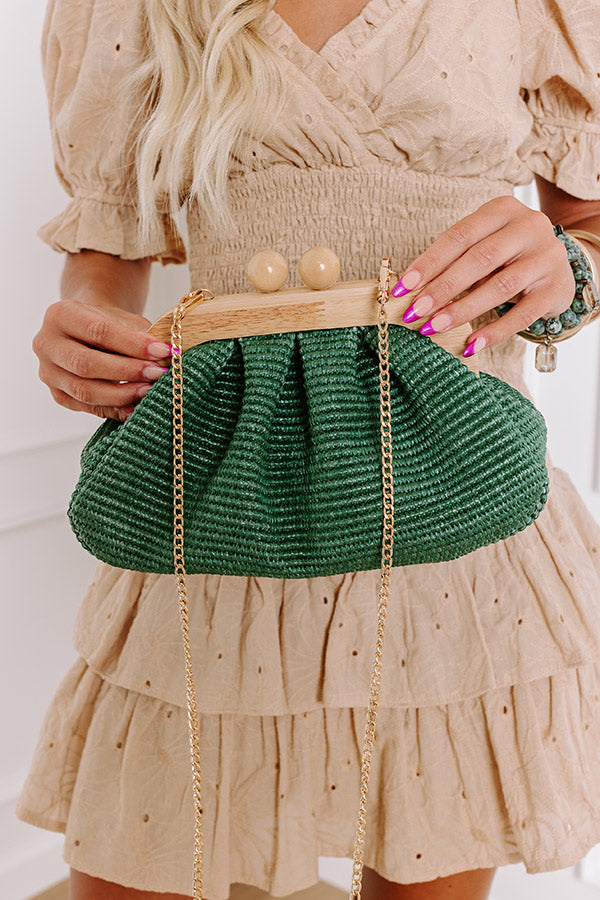 Out And About Woven Purse in Green