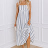 Driving To The Coast Stripe Midi in Blue Image - 1