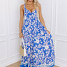 Sunset Soiree Floral Maxi Dress in Blue Image - 1