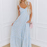 Boho Blooms Maxi Dress in Sky Blue Image - 1