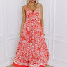 Sunset Soiree Paisley Maxi Dress in Dark Tangerine Image - 1