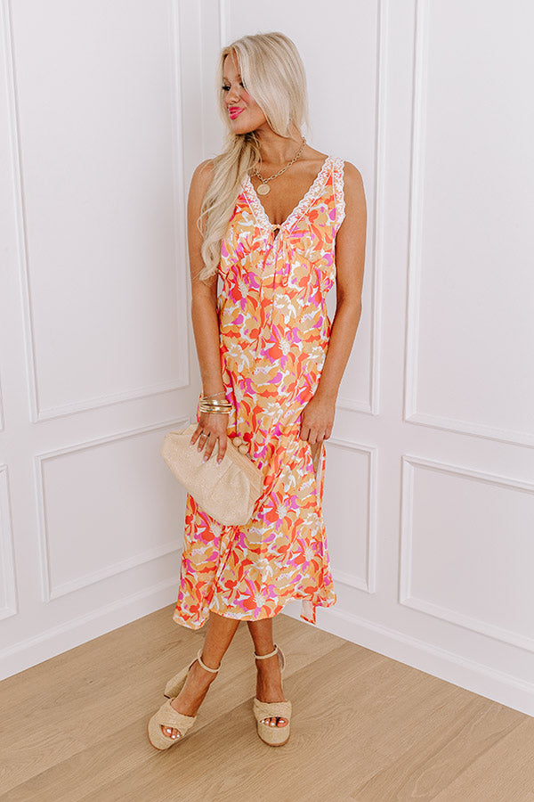 Resort Chic Satin Midi in Honey Image - 5