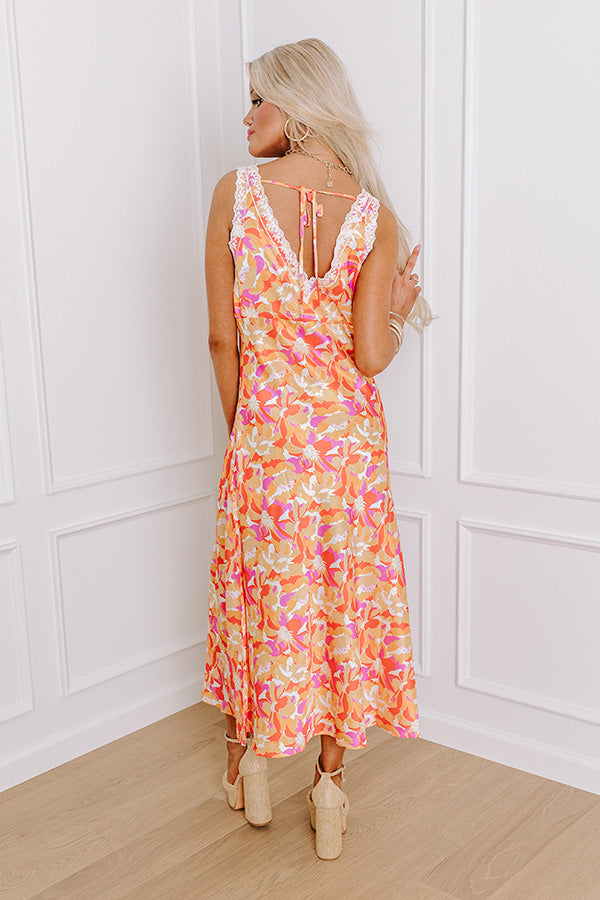 Resort Chic Satin Midi in Honey Image - 3