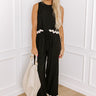 Urban Chic High Waist Wide Leg Pants in Black Image - 1
