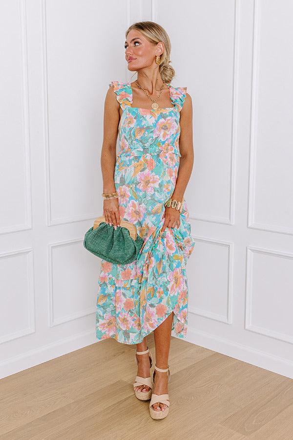 Paradise Bound Floral Midi Image - 1