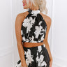 VIP Party Floral Crop Top Image - 1