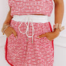 Nautical Charm Stripe Mini Skirt Image - 1