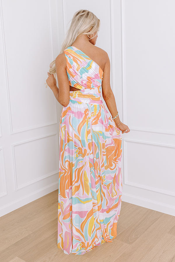 Vivid Verve Mesh Maxi Dress Image - 5