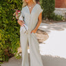 Coastal Travels Jumpsuit in Sage Image - 1