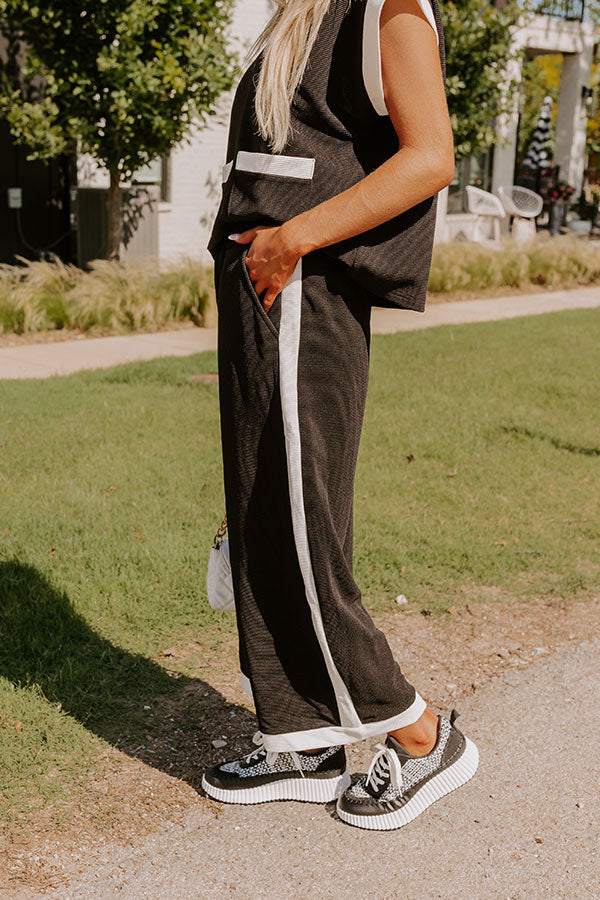 Modern Metropolis High Waist Wide Leg Pants in Black Image - 2