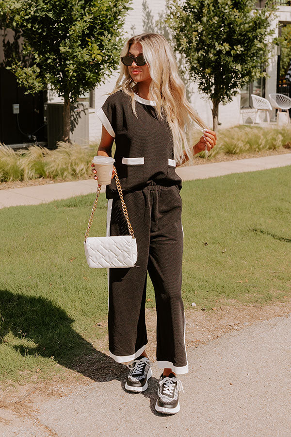 Modern Metropolis High Waist Wide Leg Pants in Black Image - 4