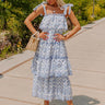 Brilliant Bliss Tiered Eyelet Midi Image - 1