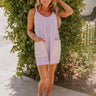 Paradise Getaway Romper Dress in Lavender Image - 1