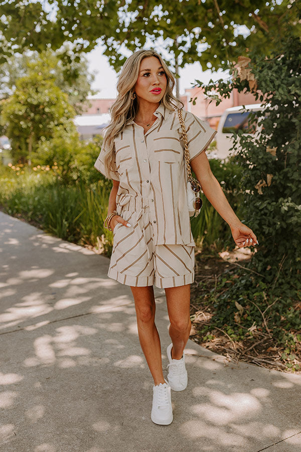 Resort Ready Stripe Button Up Image - 1