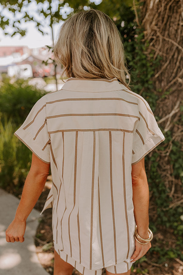 Resort Ready Stripe Button Up Image - 3