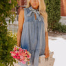 Downtown Market Denim Mini Dress Image - 1