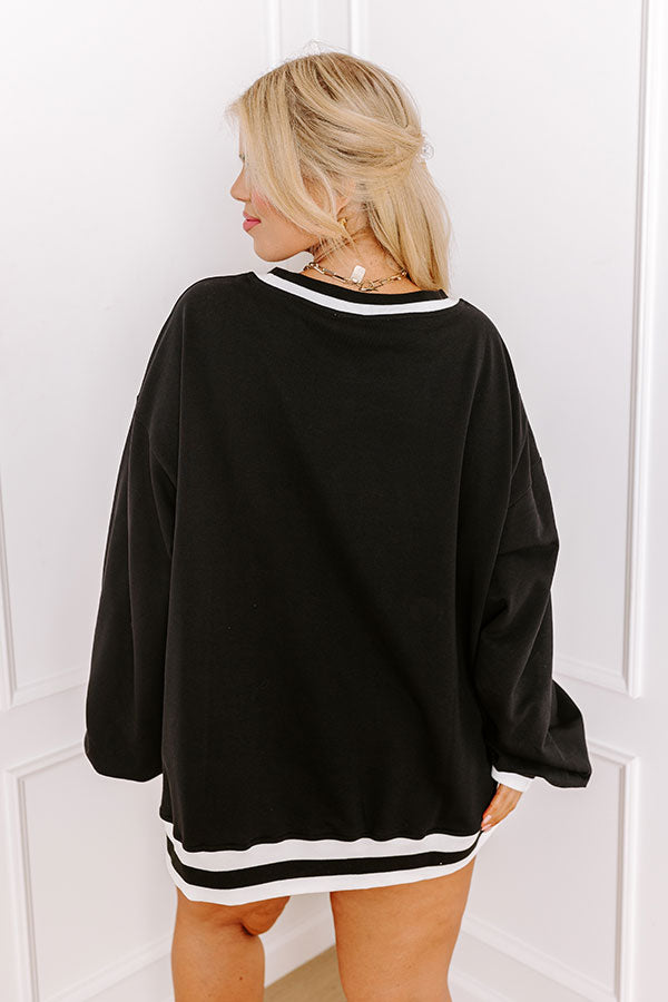 Touch Down Moment Oversized Sweatshirt Curves Image - 4