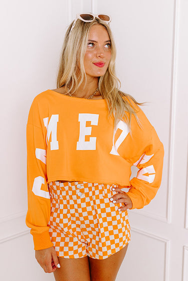 Game Day Crop Sweatshirt in Black main image 1