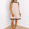 Uptown Allure Linen-Blend Mini Dress Image - 1