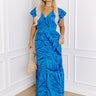 Front Porch Sippin' Maxi Dress in Blue Curves Image - 1