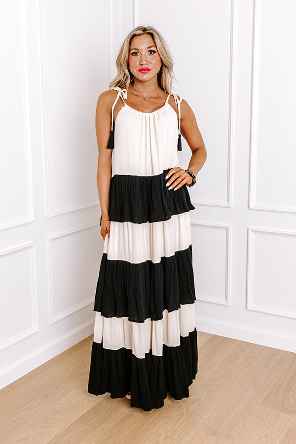 Oceanside Bliss Tiered Maxi Dress Image - 5