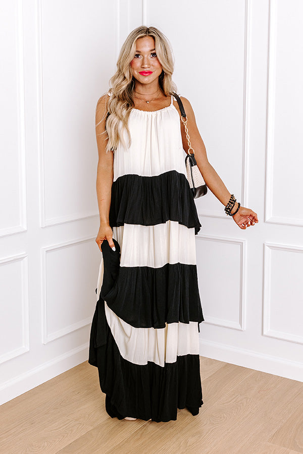 Oceanside Bliss Tiered Maxi Dress Image - 1
