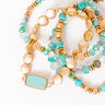 Daily Entertainment Stretch Bracelet Set in Turquoise Image - 1