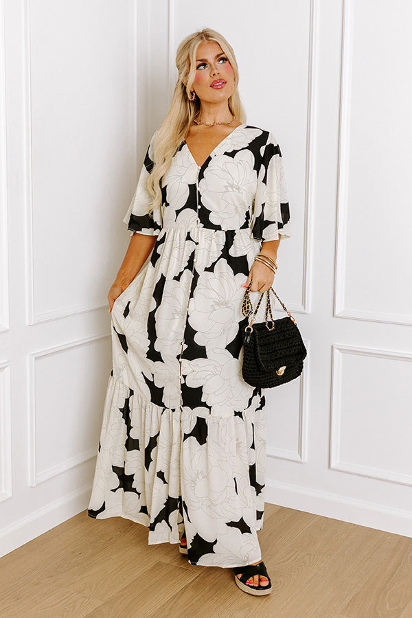 Sailboat Soiree Maxi in Cream Curves Image - 1