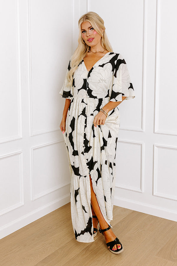 Sailboat Soiree Maxi in Cream Curves Image - 3