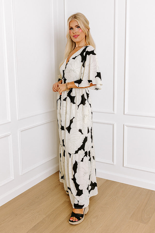 Sailboat Soiree Maxi in Cream Curves Image - 4