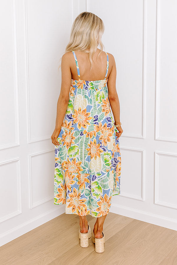 Talk Of The Tropics Midi in Airy Blue Image - 3