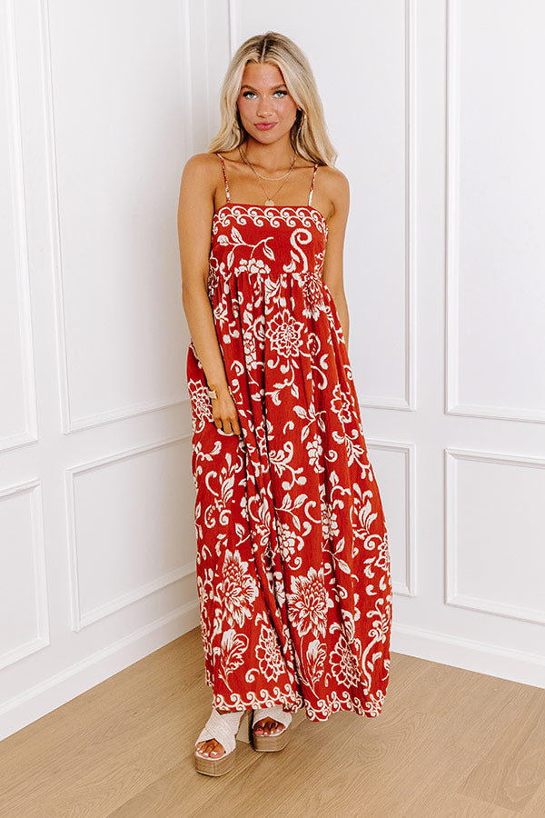 Tucson Sunset Floral Maxi Dress Image - 3
