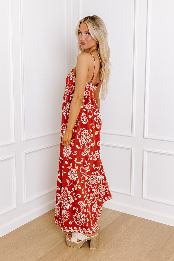 Tucson Sunset Floral Maxi Dress Image - 4