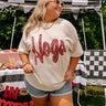 Hogs Distressed Vintage Graphic Tee Curves Image - 1