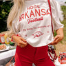 Hogs Football Graphic Crop Tee Image - 1