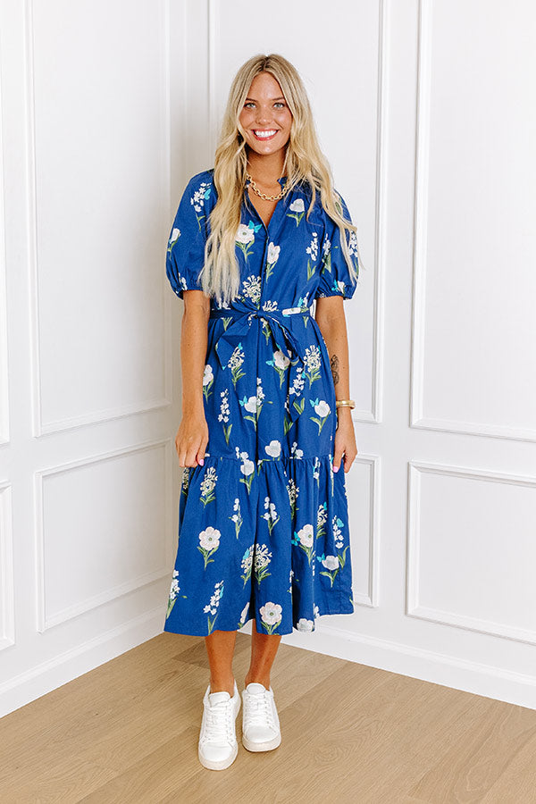 Southern Countryside Floral Midi Image - 4