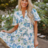 Provence Charm Floral Mini Dress Image - 1