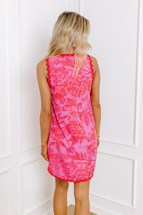 Chateau Brunch Floral Mini Dress in Pink Image - 4