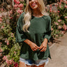 Vineyard Vibes Knit Top in Hunter Green Curves Image - 1