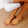 Texas Embroidered Sandal in Orange Image - 1