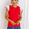Sweet Like Cherry Pie Embroidered Top Image - 1