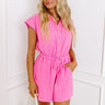 Sunny Smiles Romper in Pink Image - 1