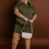 Coffee And Chit Chat High Waist Shorts in Olive Curves Image - 1